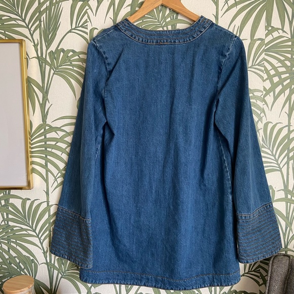 Free People Denim Tunic Mini Dress - Picture 4 of 5